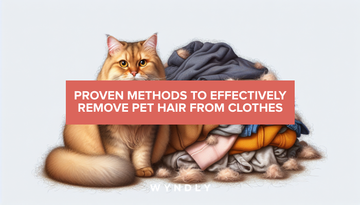 Best way to get rid online of cat hair on clothes