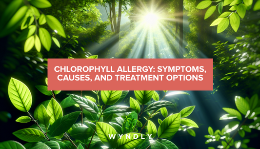 A beautiful, photorealistic photograph of vibrant green leaves with sunlight filtering through, highlighting the rich green color of chlorophyll.