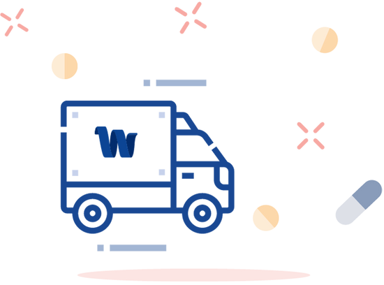 Graphic of delivery truck